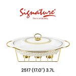 17" Oval Casserole - with warmer rack | Signature