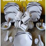 Dinner Set Quadra 39 pcs - Midnight