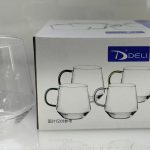 Deli glass cups,6pcs